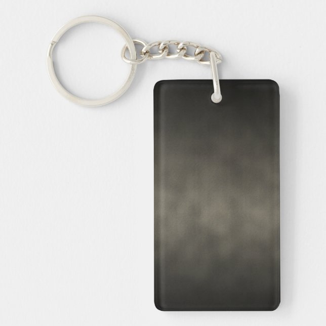 Warm Grey Goth Ombre Background Art Key Ring (Front)