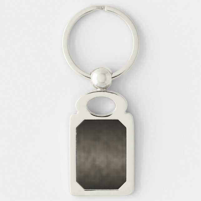 Warm Grey Goth Ombre Background Art Key Ring (Front)