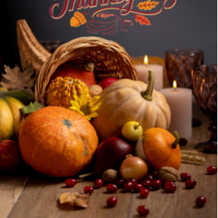 Warm Harvest Gathering – Thanksgiving Invitation
