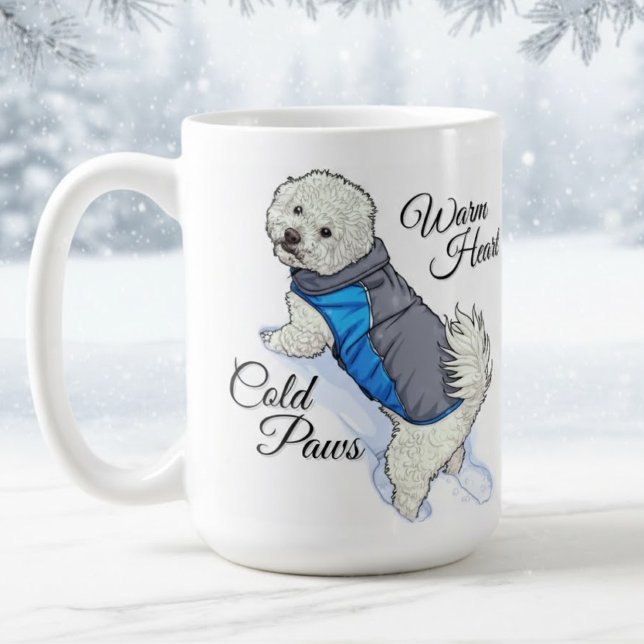 Warm Heart Snow Bichon Mug (Creator Uploaded)