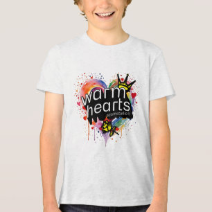 Warm Hearts - Cosy and Heartfelt Design Tri-Blend Shirt