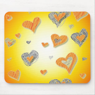Warm Hearts Mouse Pad