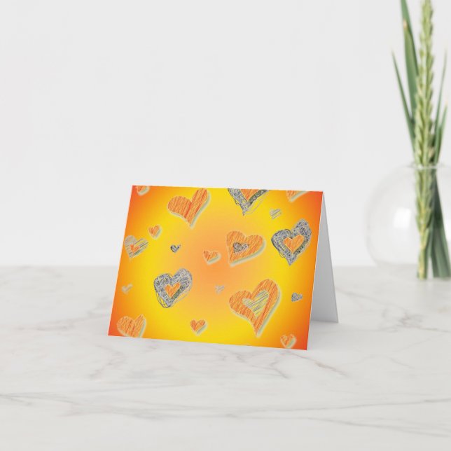 Warm Hearts Note Card (Front)