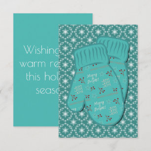 Warm Holiday Christmas Mittens