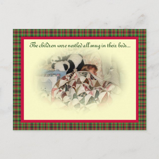 Warm Holiday Greeting with verse Postcard (Front)
