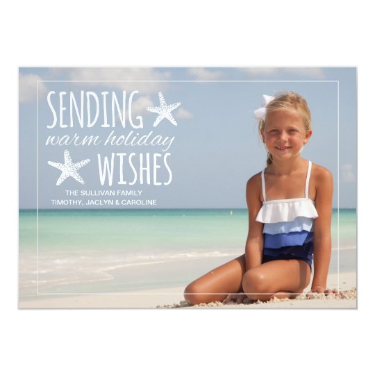 Warm Holiday Wishes | Holiday Photo Greeting Card