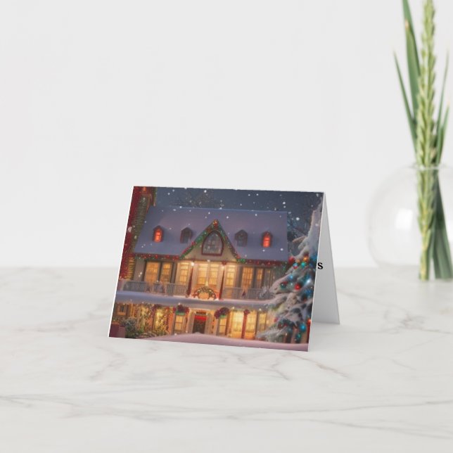 warm house christmas card (Front)