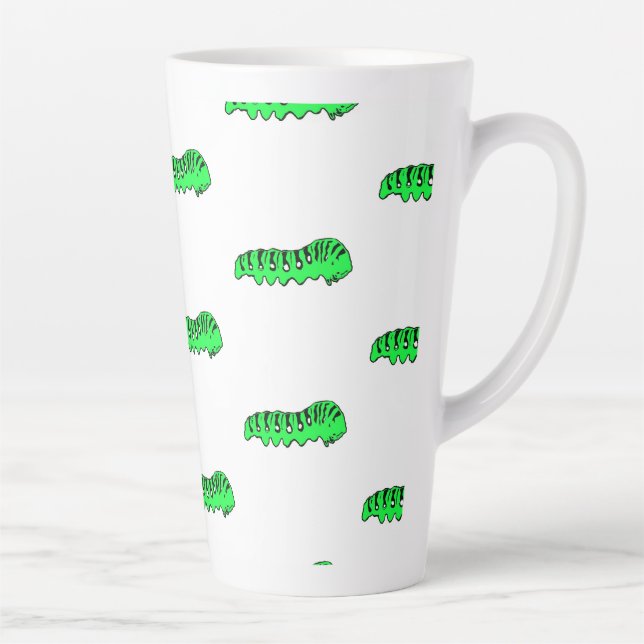 Warm insect pattern aluminium water bottle latte mug (Right)