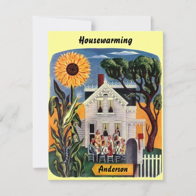 Warm & Inviting Home HOUSEWARMING PARTY INVITATION (Front)