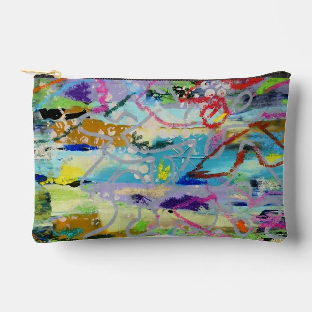 Warm Layers by Lydia's Art Sangria Accessory Pouch (Front)
