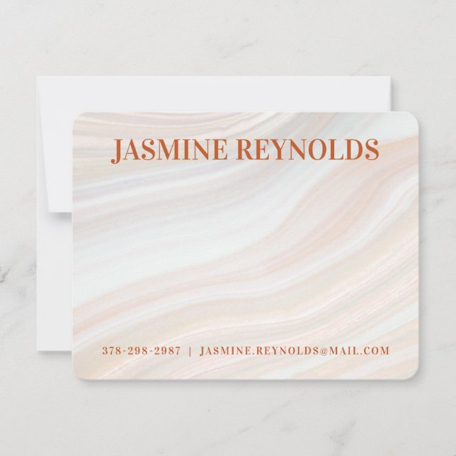 Warm Marble Geode Card (Front)