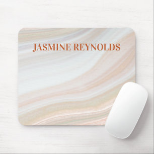 Warm Marble Geode Mouse Mat