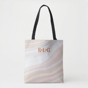Warm Marble Geode Tote Bag