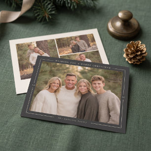 Warm Minimal Christmas Photo Holiday Card