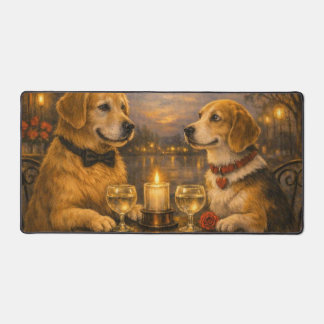 Warm Moments Dog Date Night Desk Mat