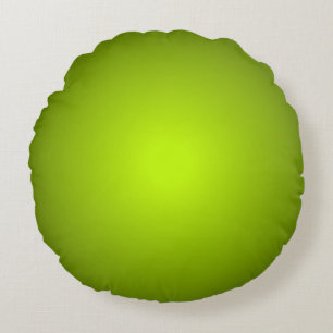 Warm Natural Greens Round Cushion