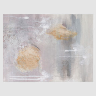Warm neutral abstract art Tissue Paper