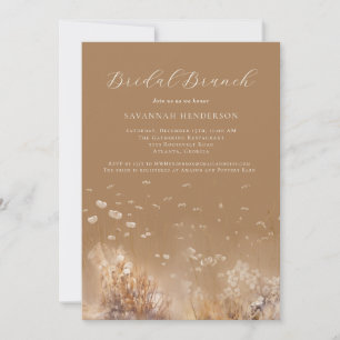 Warm Neutral Bridal Brunch Shower Invitation