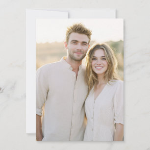 Warm Neutral Casual Photo Invitation