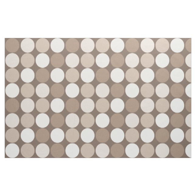 Warm Neutral Earth Geometric Circles  Fabric (Fat Quarter)