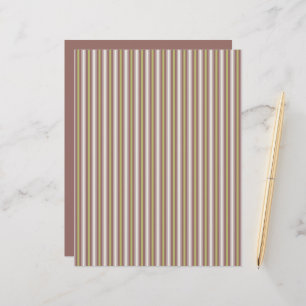Warm Neutral Vertical Candy Stripe Scrapbook Paper