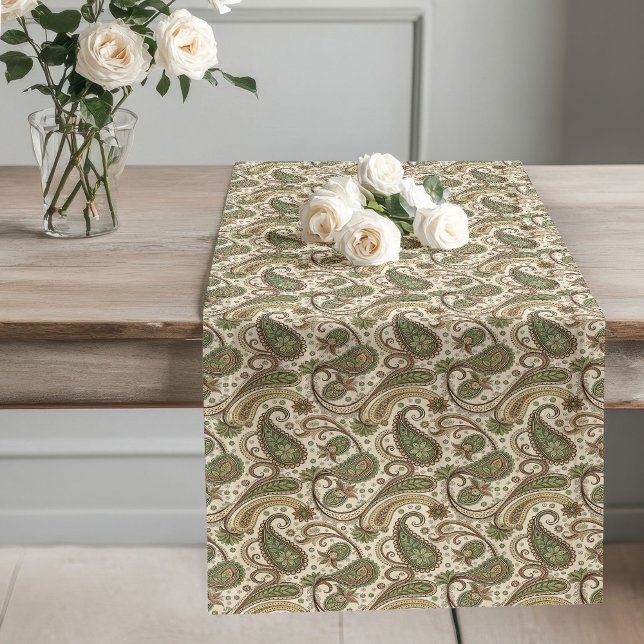 Warm Pastel Earth-Tone Boho Style for Entertaining Long Table Runner (Warm Pastel Earth-Tone Boho Style for Entertaining Long Table Runner)