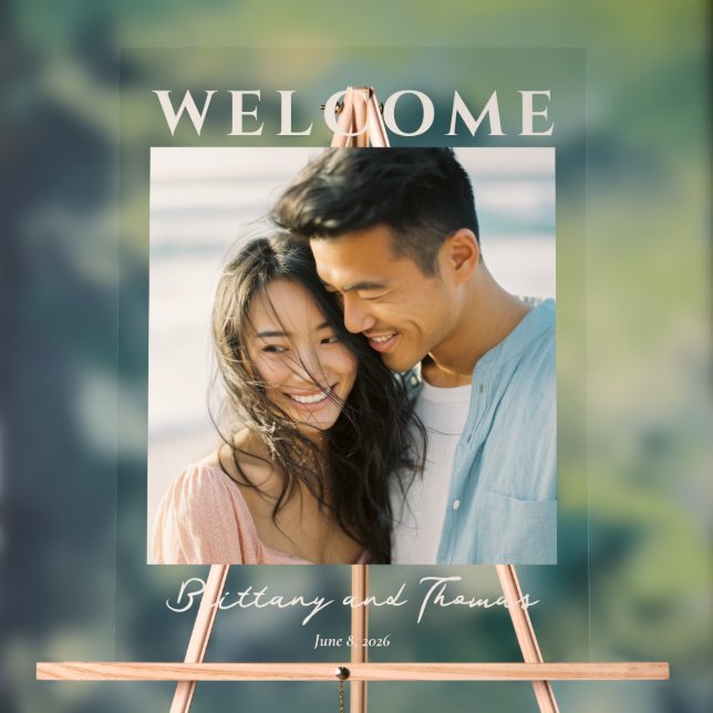 Warm Pastel Intimate Photo Acrylic Sign (Neutral)