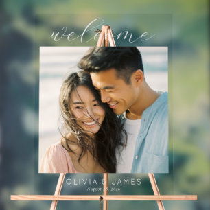 Warm Pastel Minimalist Photo Acrylic Sign