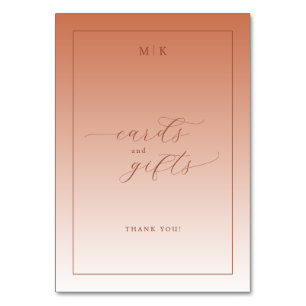 Warm Peach Minimalist Gratitude Card