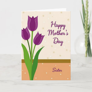 Warm Peach Mothers Day Card