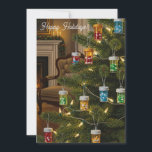 Warm Pharmacy Christmas Tree Card<br><div class="desc">Wish your favourite healthcare worker a happy holiday with this clever and festive Christmas card. The unique pill bottle-decorated tree is a memorable way to show your appreciation and share a smile. A special holiday card designed for pharmacy techs,  pharmacists,  healthcare workers,  or nurses.</div>