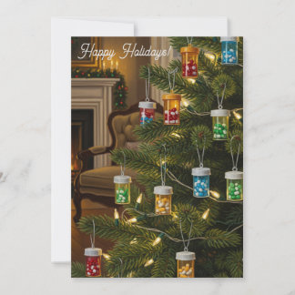 Warm Pharmacy Christmas Tree Card