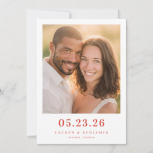 Warm Photo Save The Date