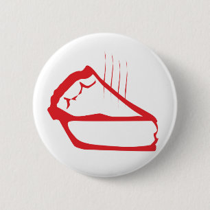 Warm Pie Slice 6 Cm Round Badge
