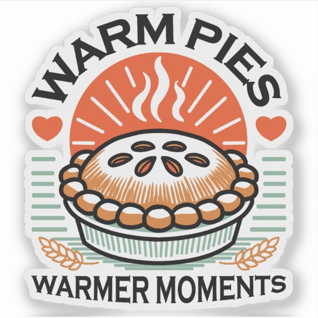 Warm Pies Warmer Moments – Cosy Autumn Design (Front)