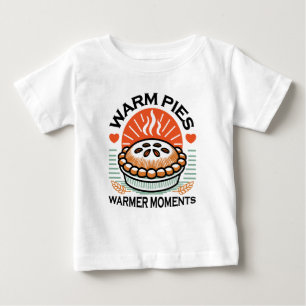 Warm Pies Warmer Moments – Cosy Autumn Design Baby T-Shirt