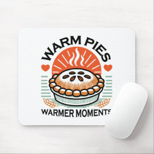 Warm Pies Warmer Moments – Cosy Autumn Design Mouse Mat