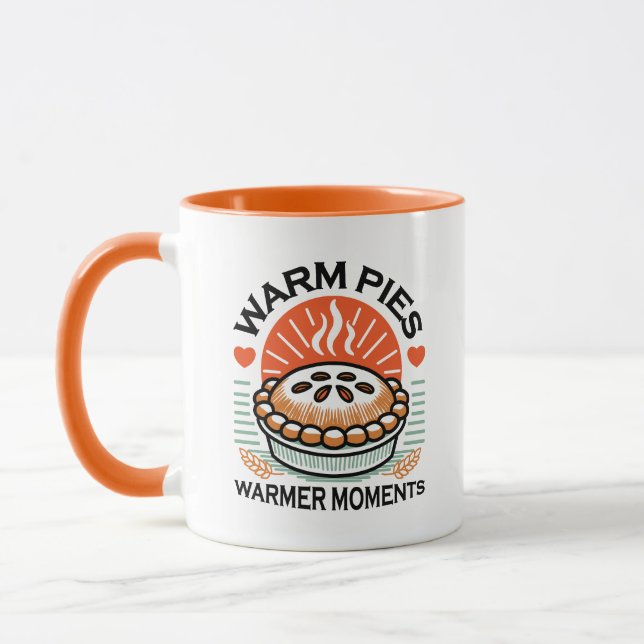 Warm Pies Warmer Moments – Cosy Autumn Design Mug (Left)