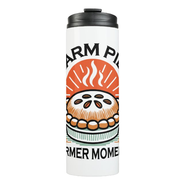 Warm Pies Warmer Moments – Cosy Autumn Design Thermal Tumbler (Front)