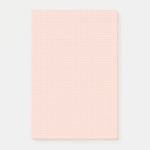 Warm Pink Dot Grid Darker Post-It Notes