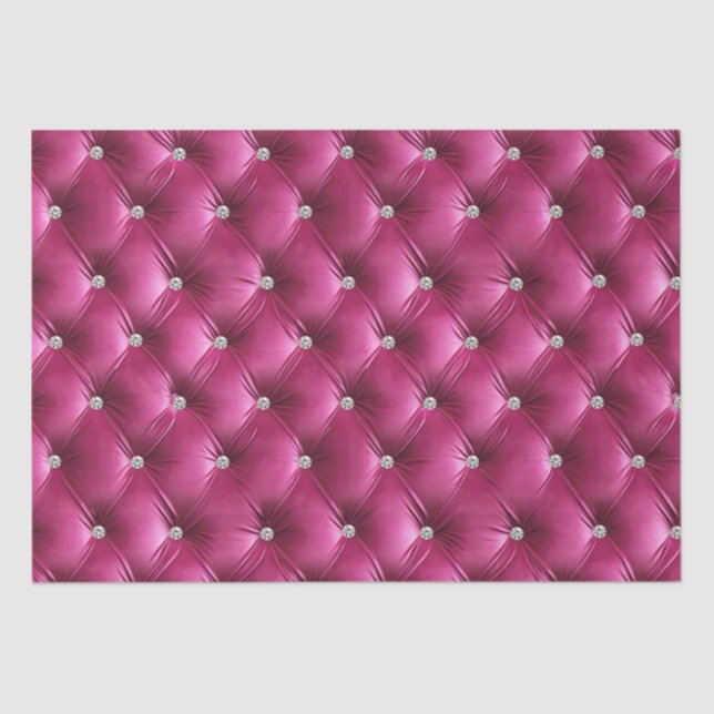 Warm Pink Faux Velvet Tissue Paper (Front)