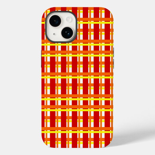 Warm Plaid Case-Mate iPhone Case (Back)