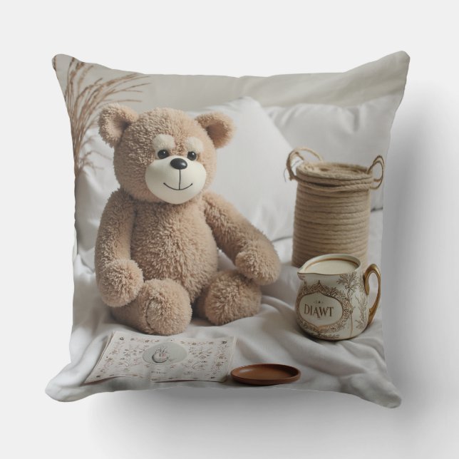 warm props Throw Pillow (Front)
