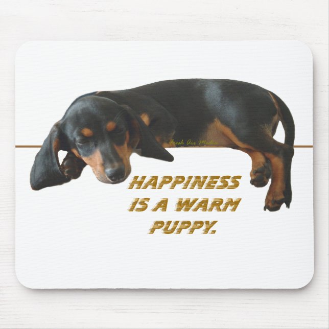 Warm Puppy Happiness Mouser Pad Mouse Mat (Front)