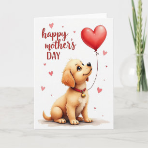 Warm Puppy Mothers Day Card