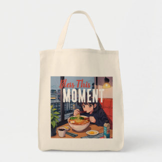 Warm Ramen Tote - Retro Japanese Food Art Gift