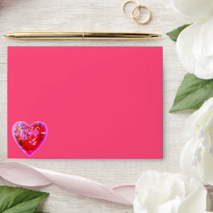 Warm, Red, Hearts for a Valentine Envelope