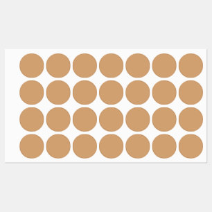 Warm Sand Custom Circle Labels