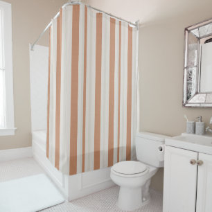 Warm Sand Stripe Shower Curtain