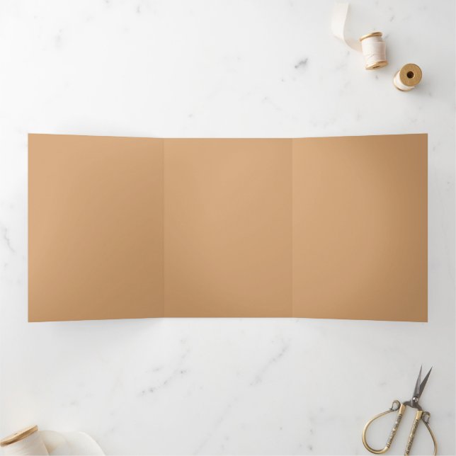 Warm Sand Trifold Letter Program (Inside)